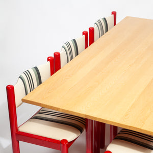 Red Shaker Dining Set by Hans J. Frydendal for Boltinge Stolefabrik