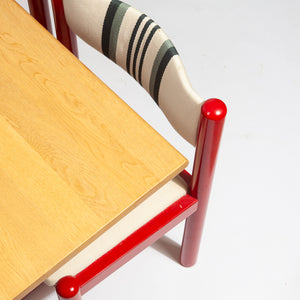 Red Shaker Dining Set by Hans J. Frydendal for Boltinge Stolefabrik