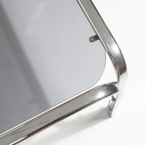 Vintage Chrome and Glass Side Table