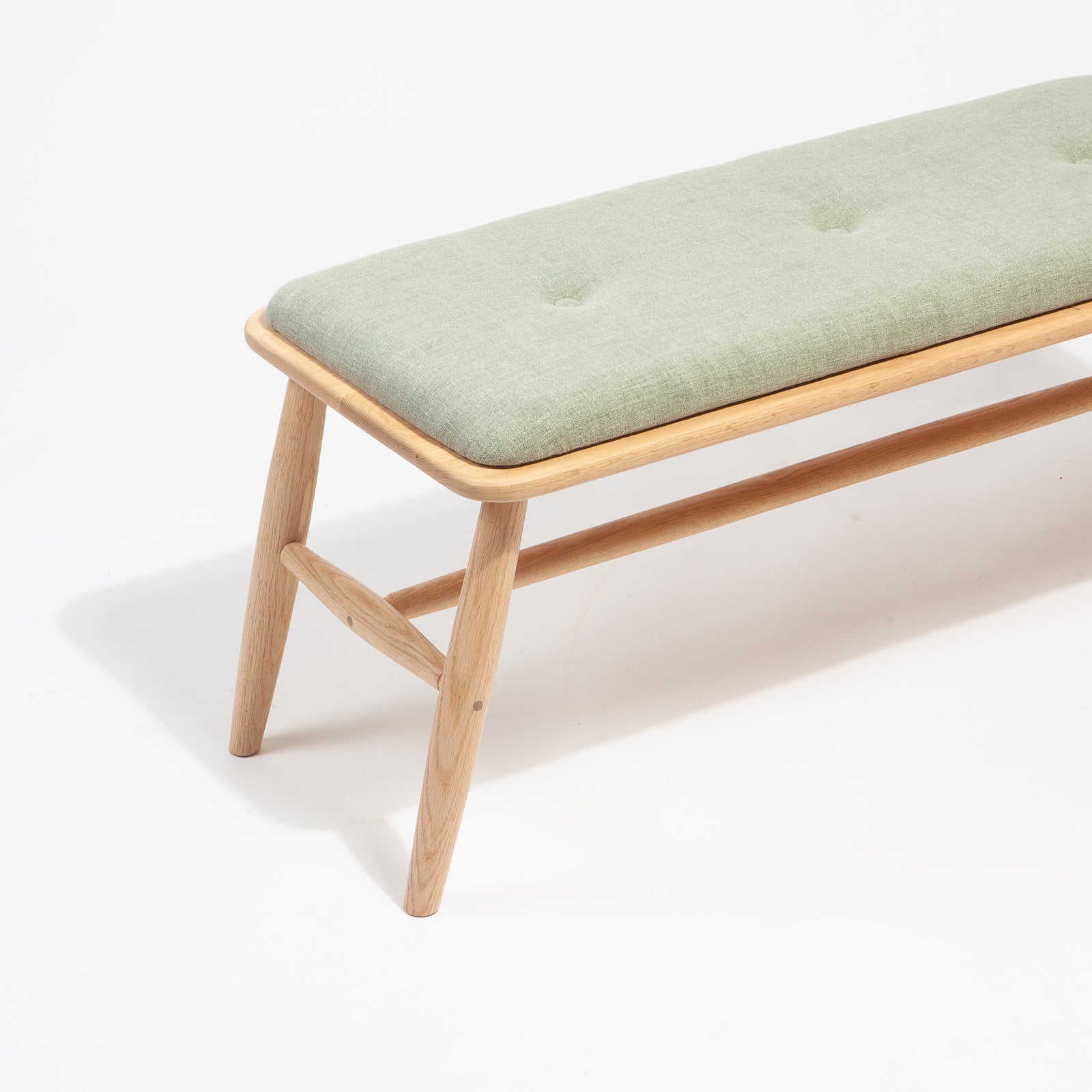 Red Oak Upholstered Bench