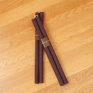 Hand-Rolled Beeswax Candlesticks