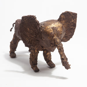 Crude Papier-Mâché Elephant