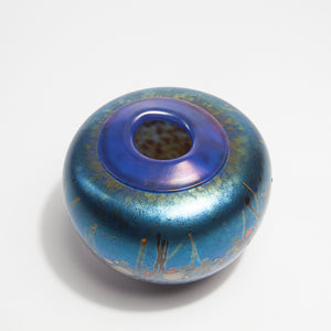 Iridescent Glass Vase by Jim Norton