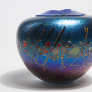 Iridescent Glass Vase by Jim Norton