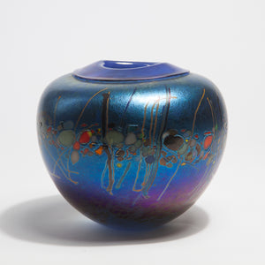 Iridescent Glass Vase by Jim Norton