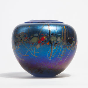 Iridescent Glass Vase by Jim Norton