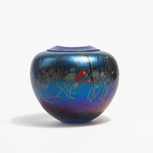 Iridescent Glass Vase by Jim Norton