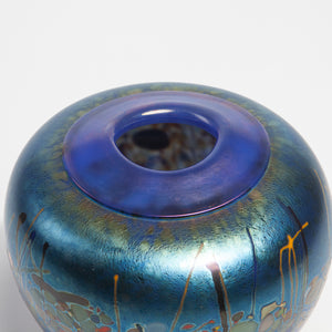 Iridescent Glass Vase by Jim Norton