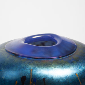Iridescent Glass Vase by Jim Norton