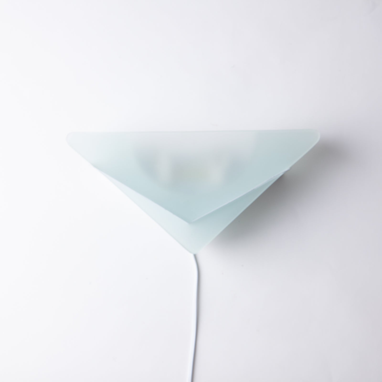 Triangular Frosted Glass Wall Sconce