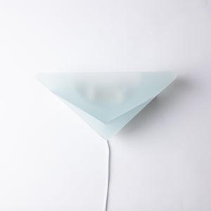 Triangular Frosted Glass Wall Sconce