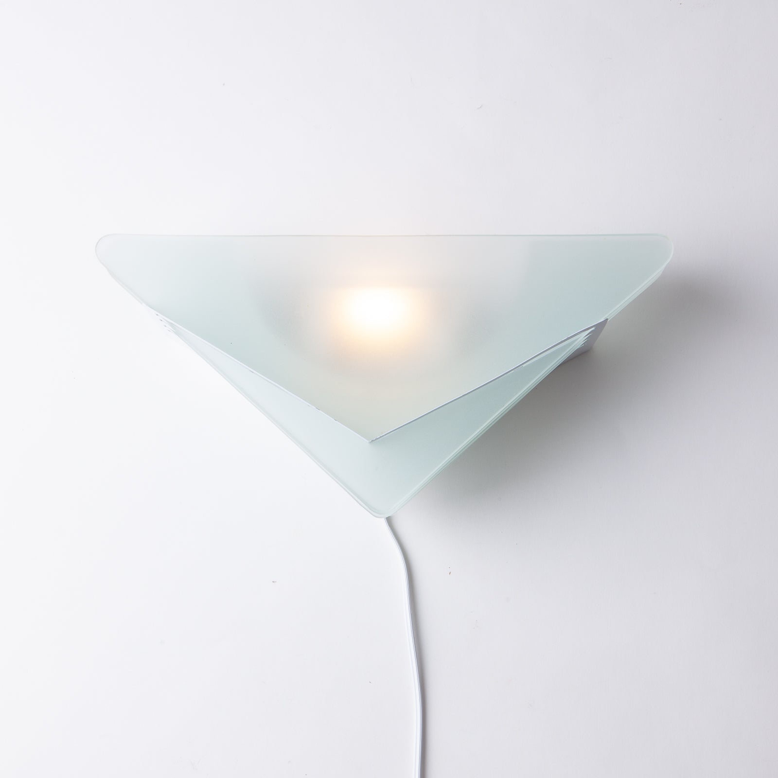 Triangular Frosted Glass Wall Sconce