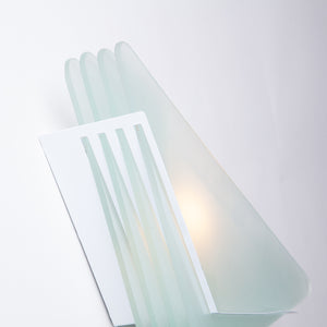 Triangular Frosted Glass Wall Sconce