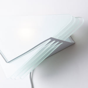 Triangular Frosted Glass Wall Sconce