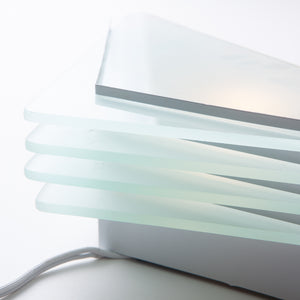 Triangular Frosted Glass Wall Sconce