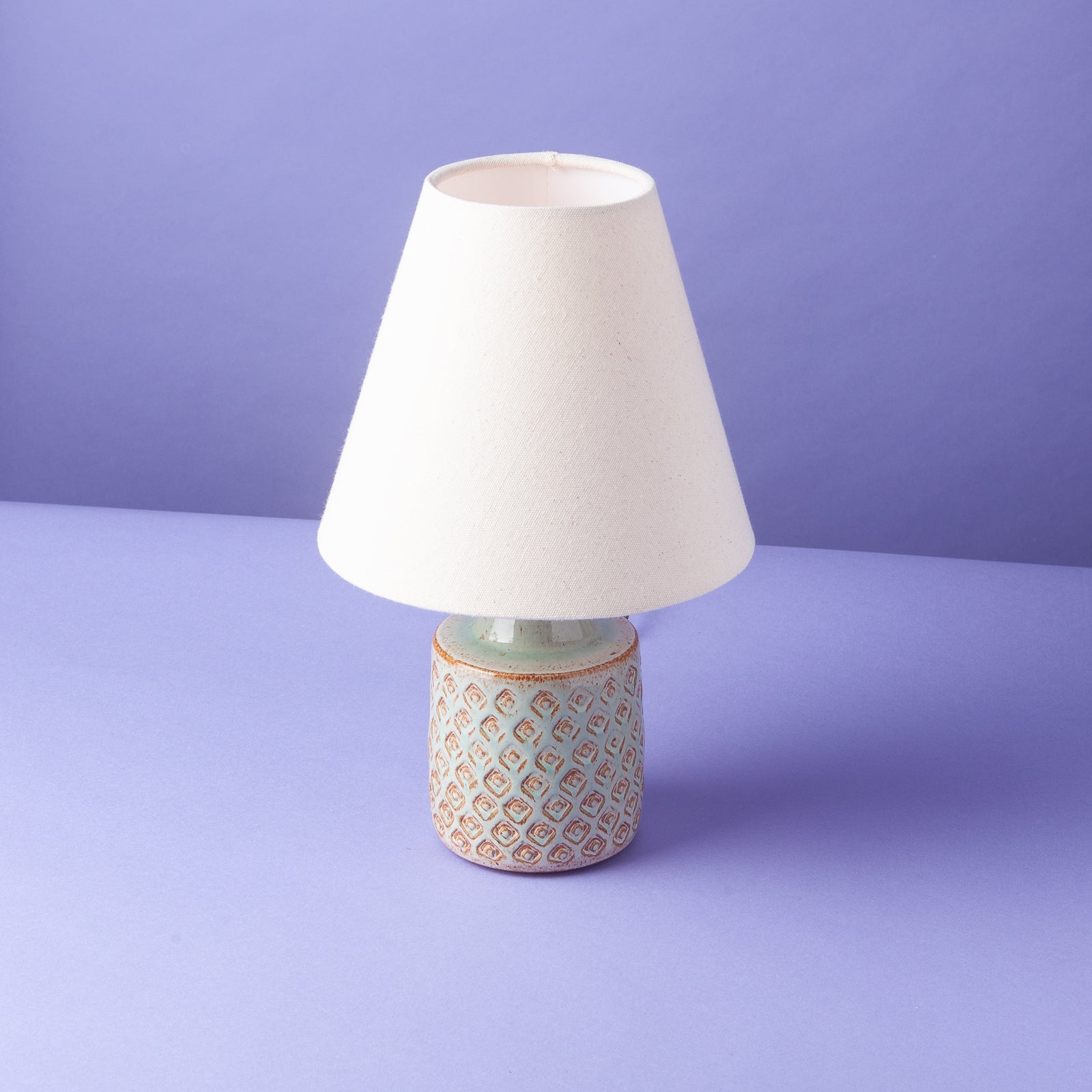 Vintage Danish Stoneware Table Lamp