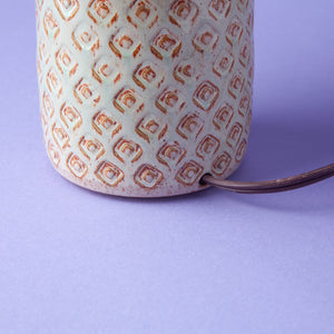 Vintage Danish Stoneware Table Lamp