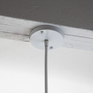 Post Modern Chrome and Glass Pendant Lamp