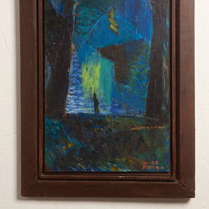 Abstract Painting on Board
