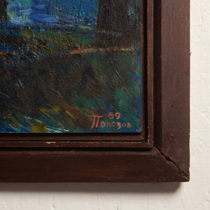 Abstract Painting on Board