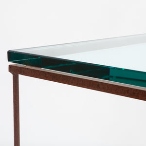 Iron and Glass Side Table
