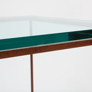 Iron and Glass Side Table