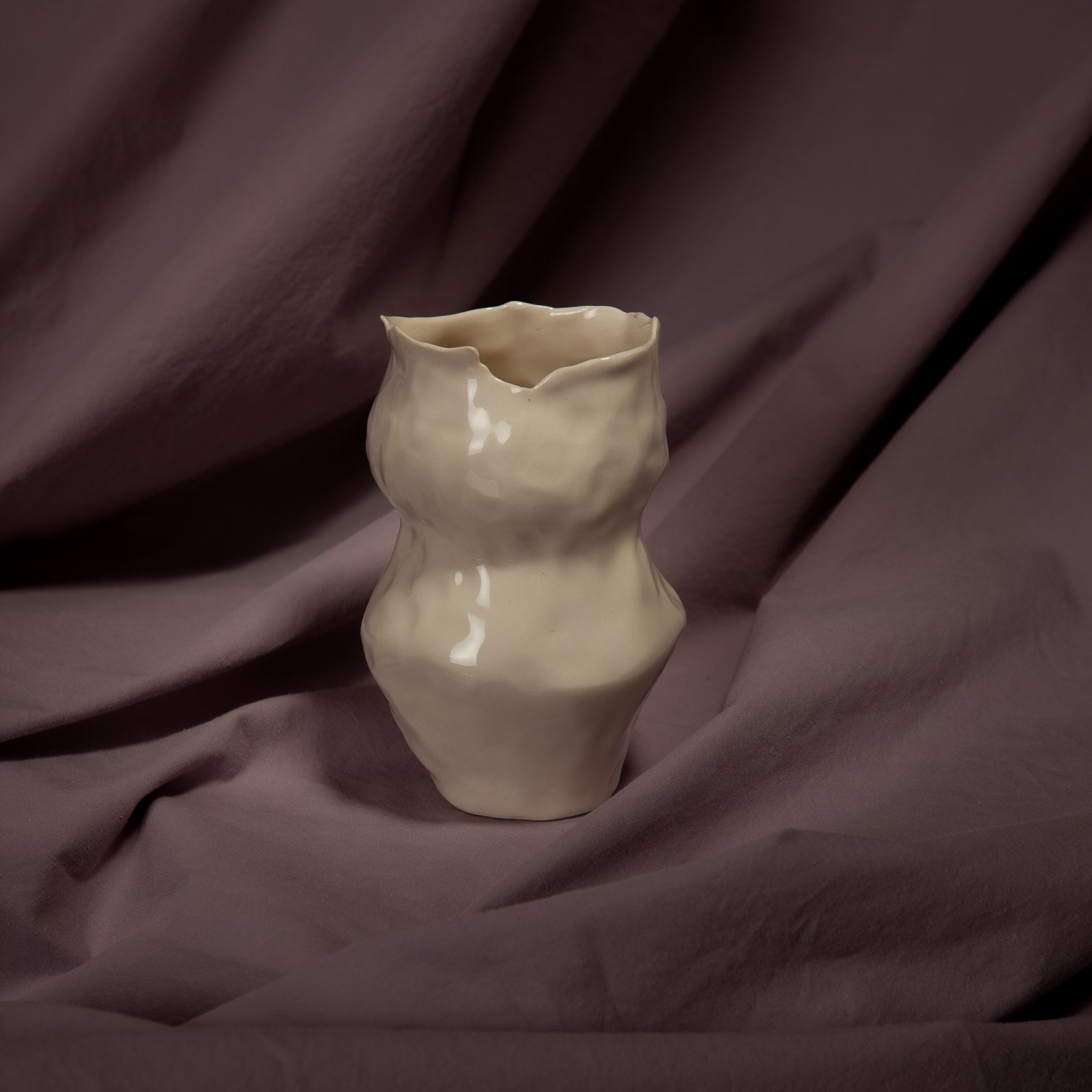 Hand-Built Porcelain Vase
