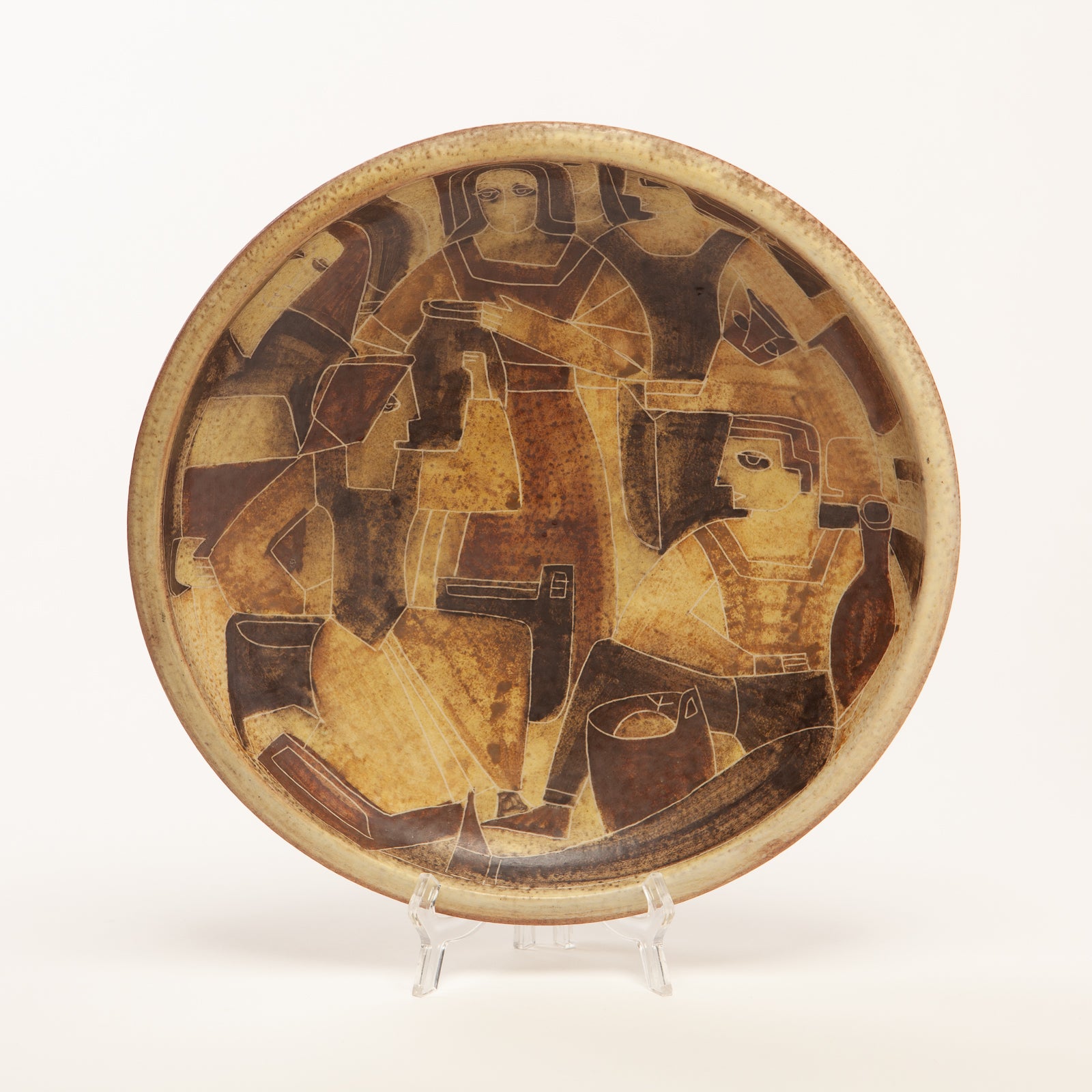 Ceramic Wall Plate by Susan and Theo Harlander