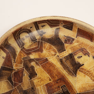 Ceramic Wall Plate by Susan and Theo Harlander