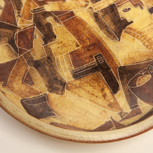 Ceramic Wall Plate by Susan and Theo Harlander