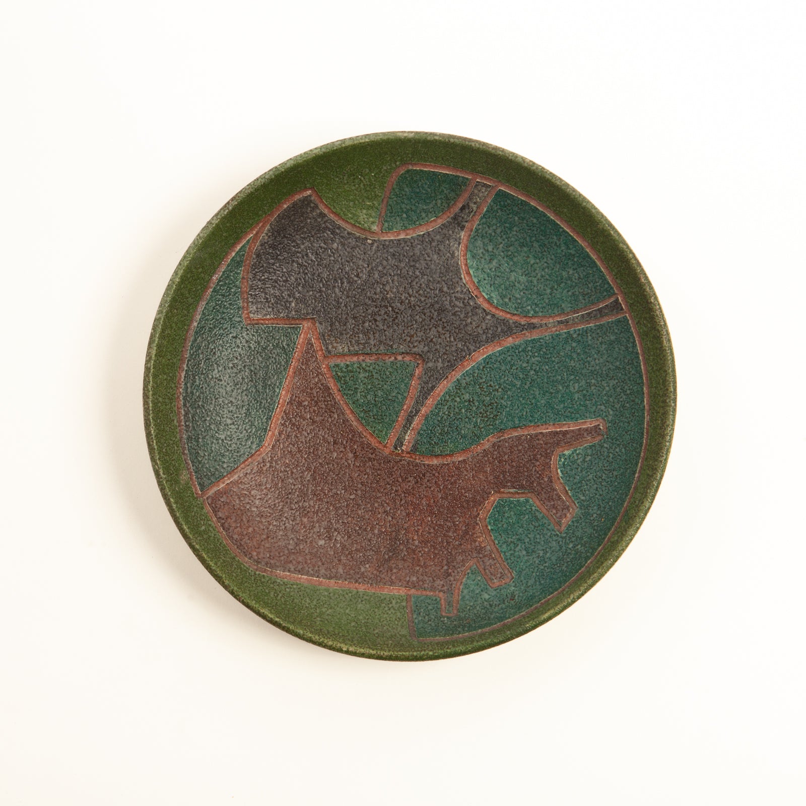 Ceramic Wall Plate by Susan and Theo Harlander