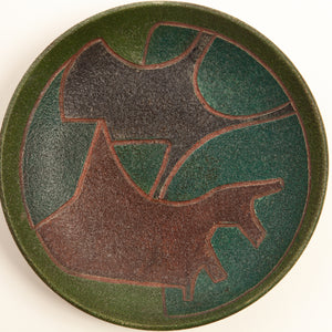 Ceramic Wall Plate by Susan and Theo Harlander