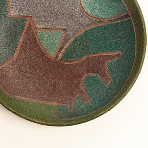 Ceramic Wall Plate by Susan and Theo Harlander