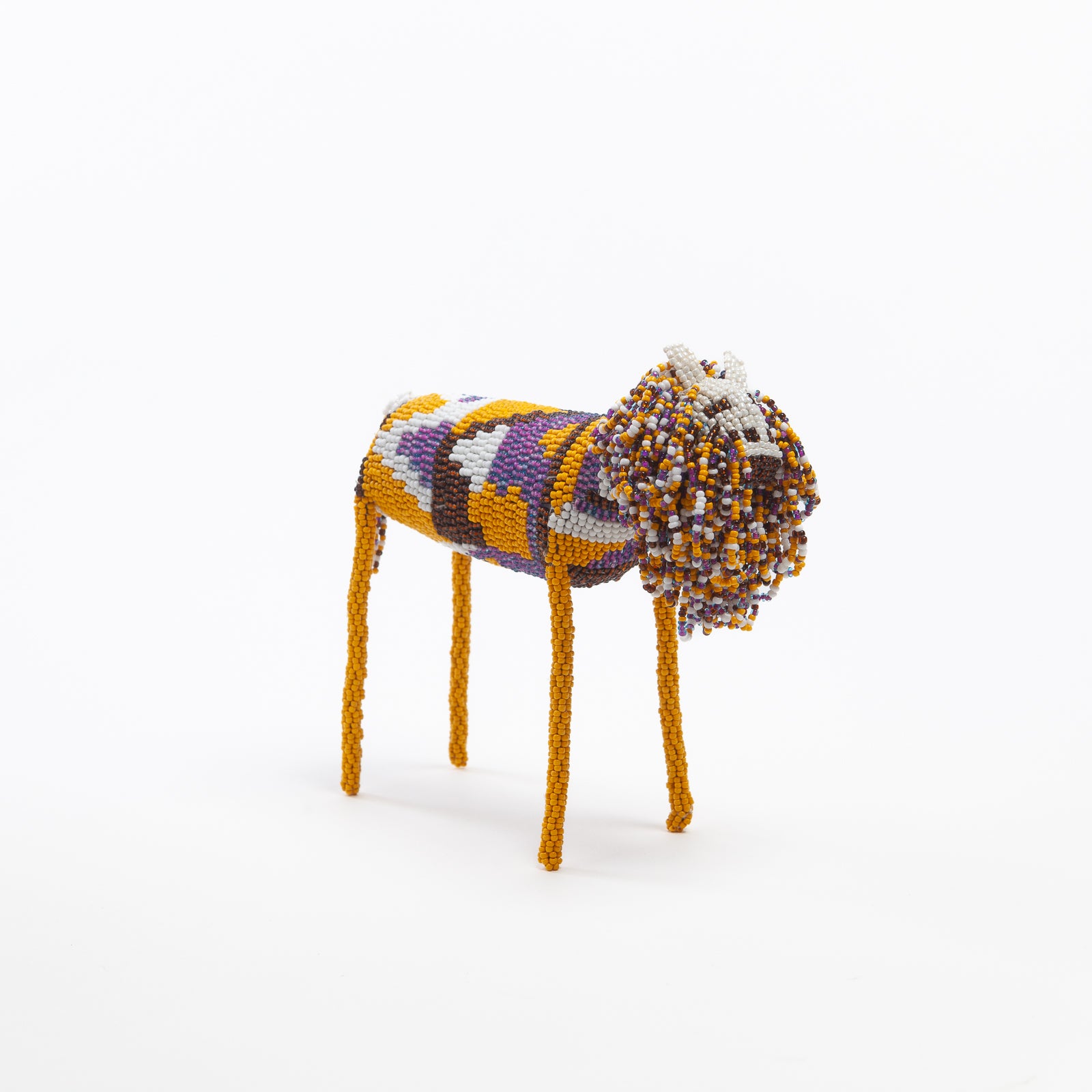 Hand-Beaded Lion