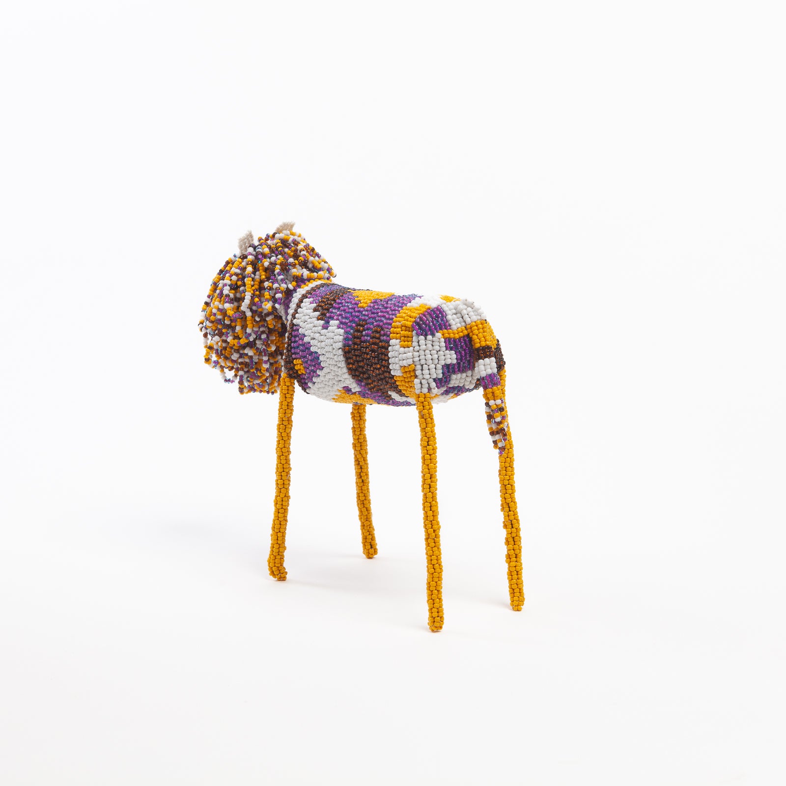 Hand-Beaded Lion