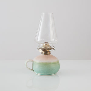 Pastel Ceramic Oil Lamp