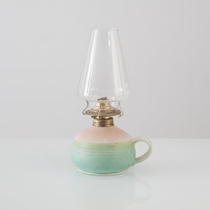 Pastel Ceramic Oil Lamp