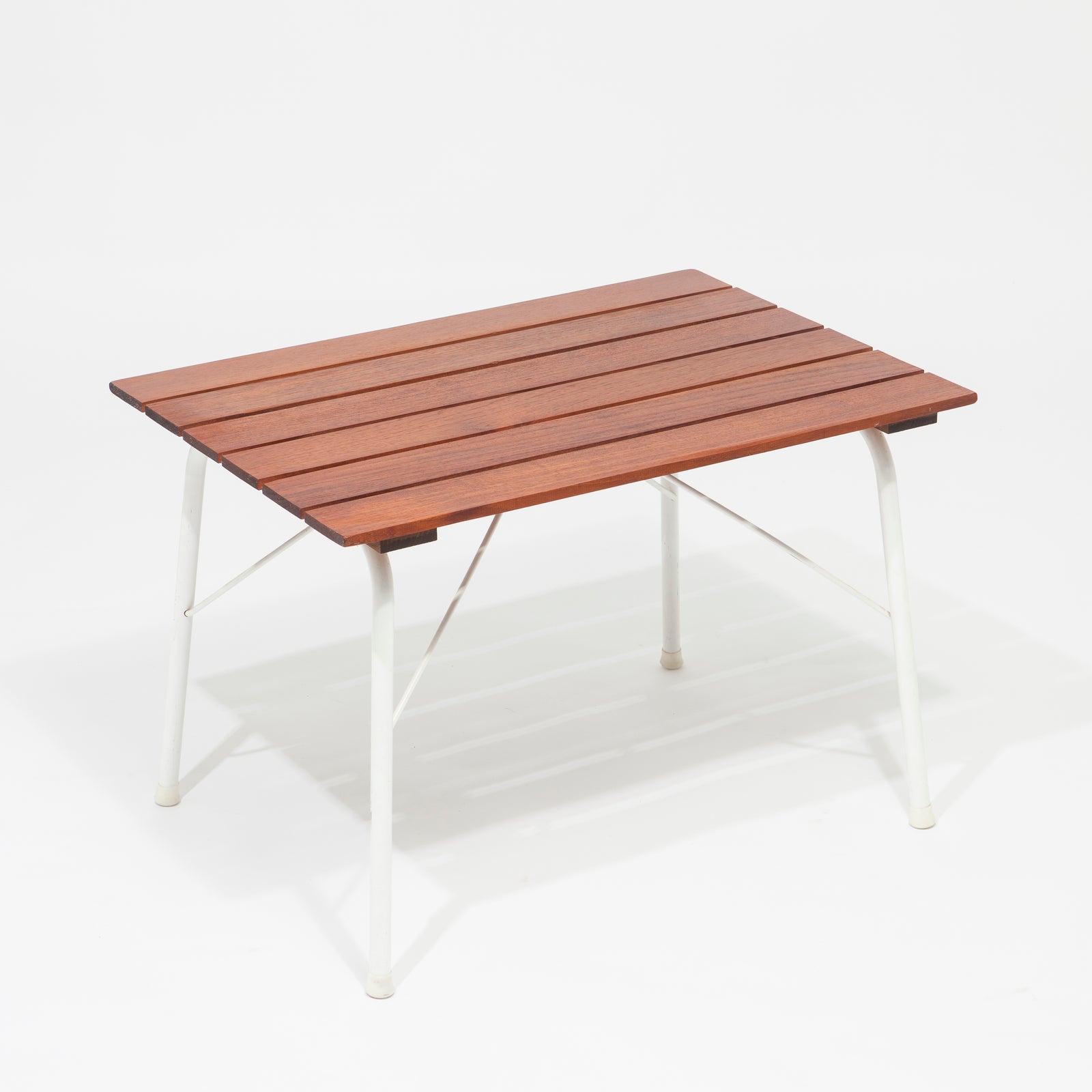 Slatted Teak Side Table
