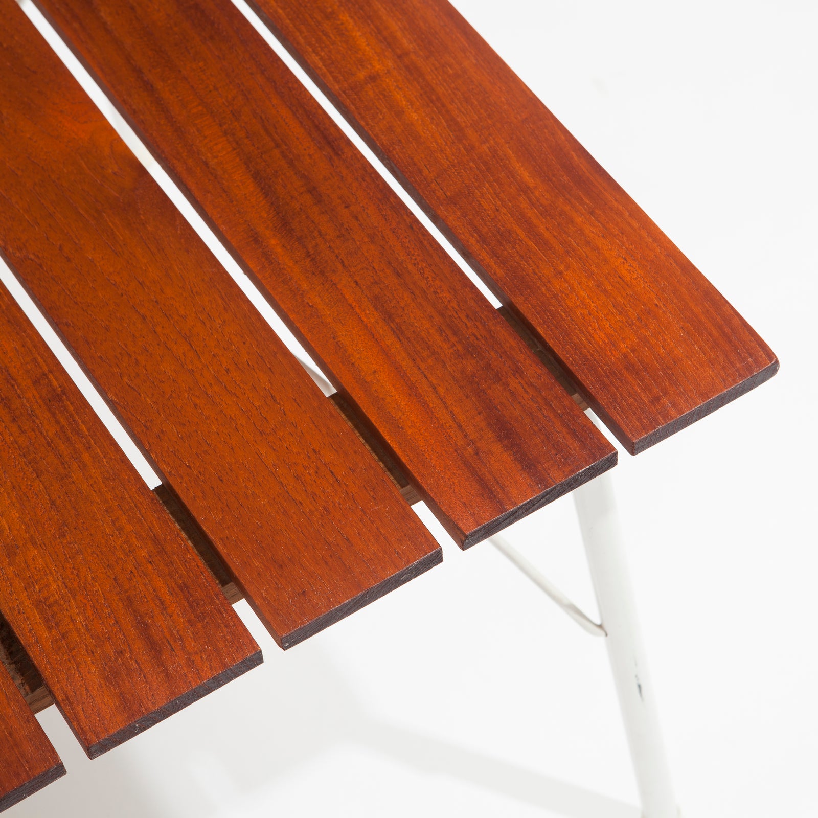 Slatted Teak Side Table