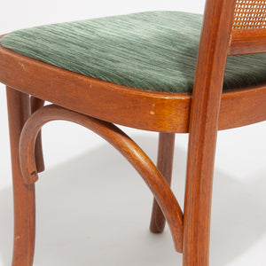 Pair of Caned Bentwood Dining Chairs