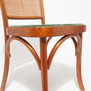 Pair of Caned Bentwood Dining Chairs