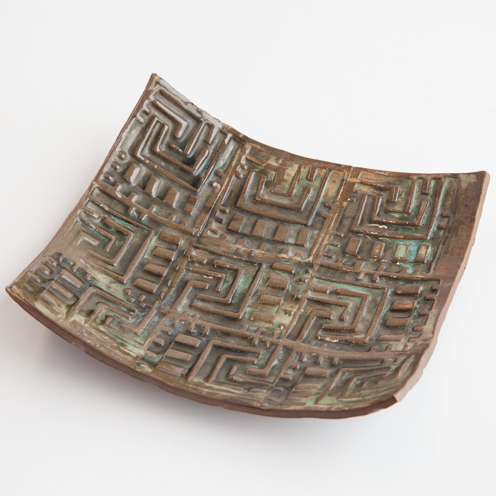 Decorated Ceramic Dish