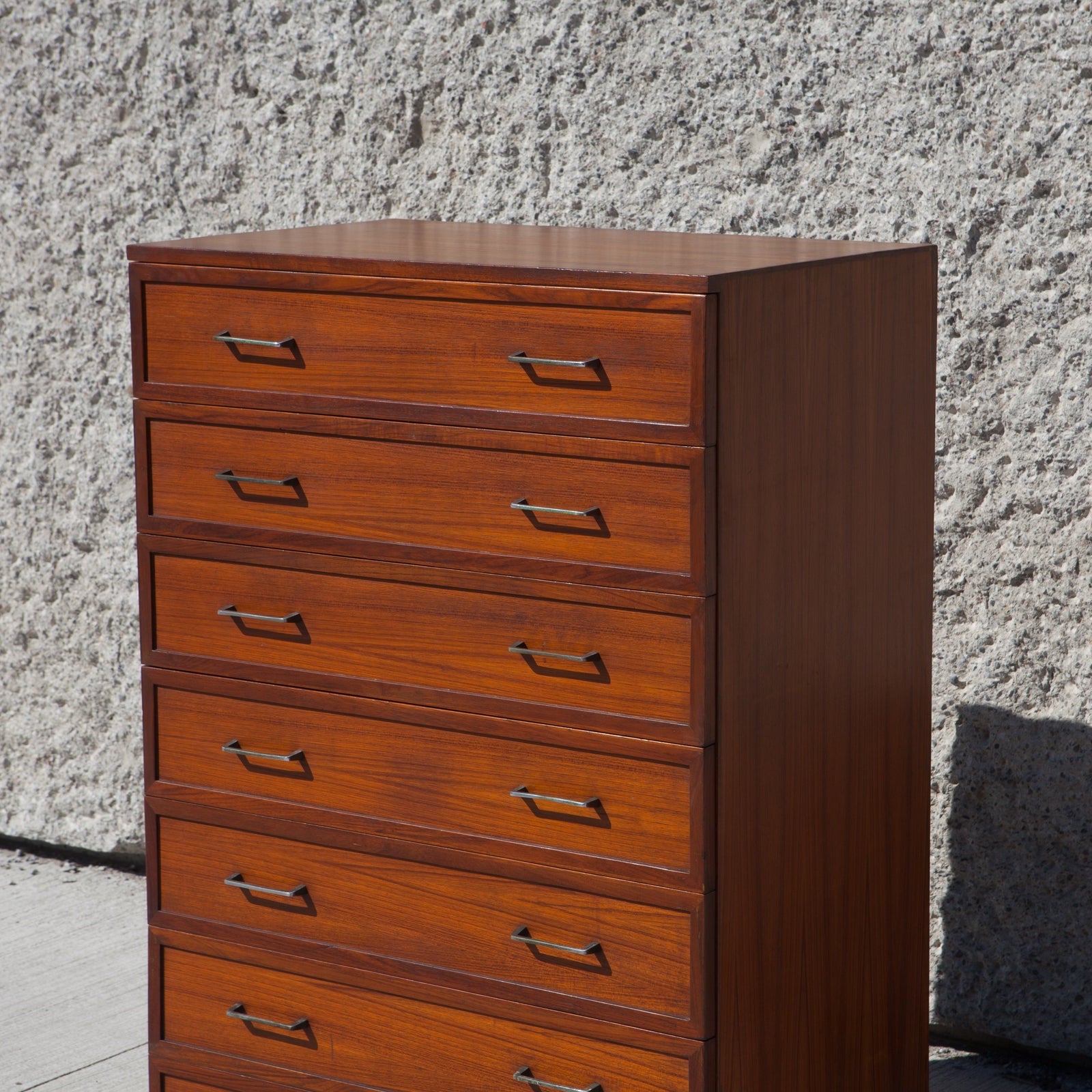 Teak 7 Drawer Dresser