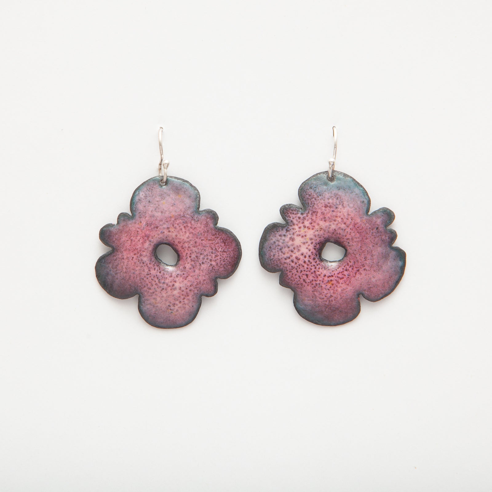 Vitreous Enamel Threader Drop Earrings