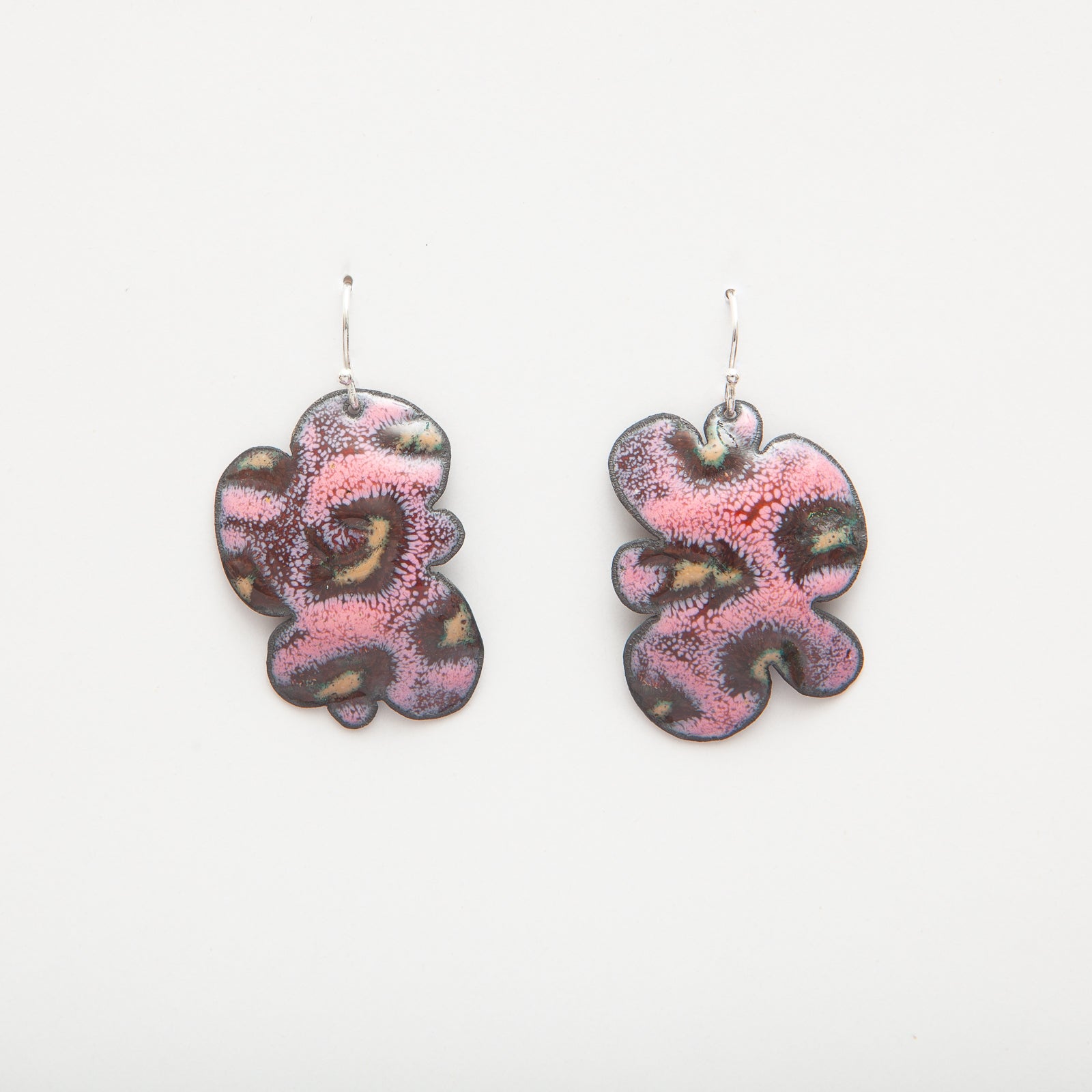 Vitreous Enamel Threader Drop Earrings