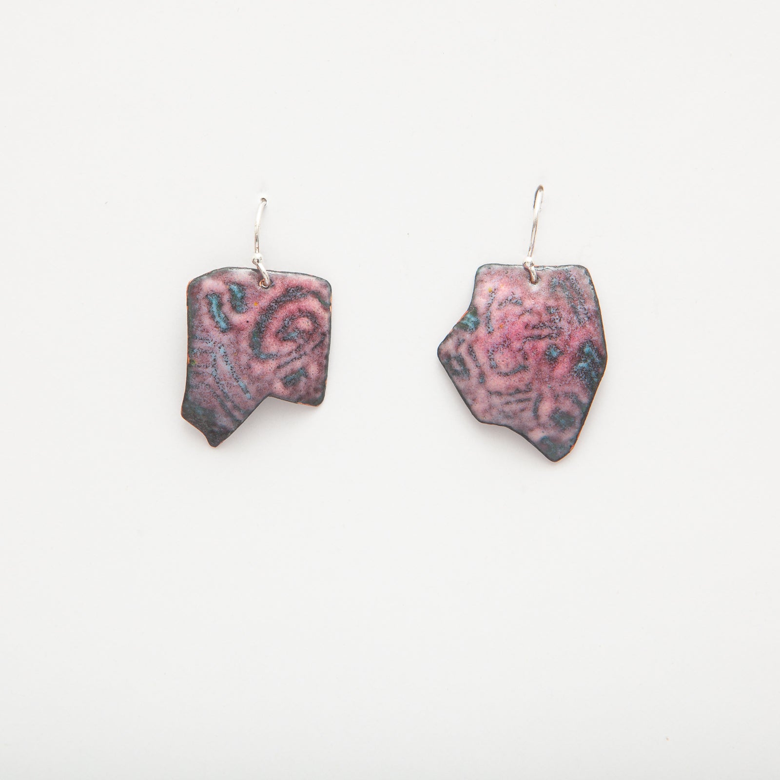 Vitreous Enamel Threader Drop Earrings