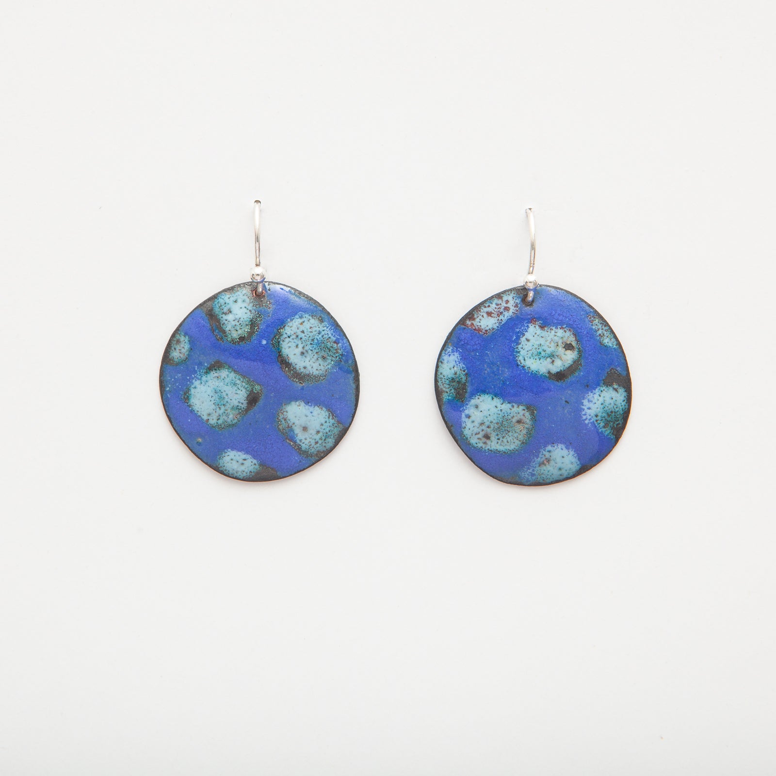 Vitreous Enamel Threader Drop Earrings
