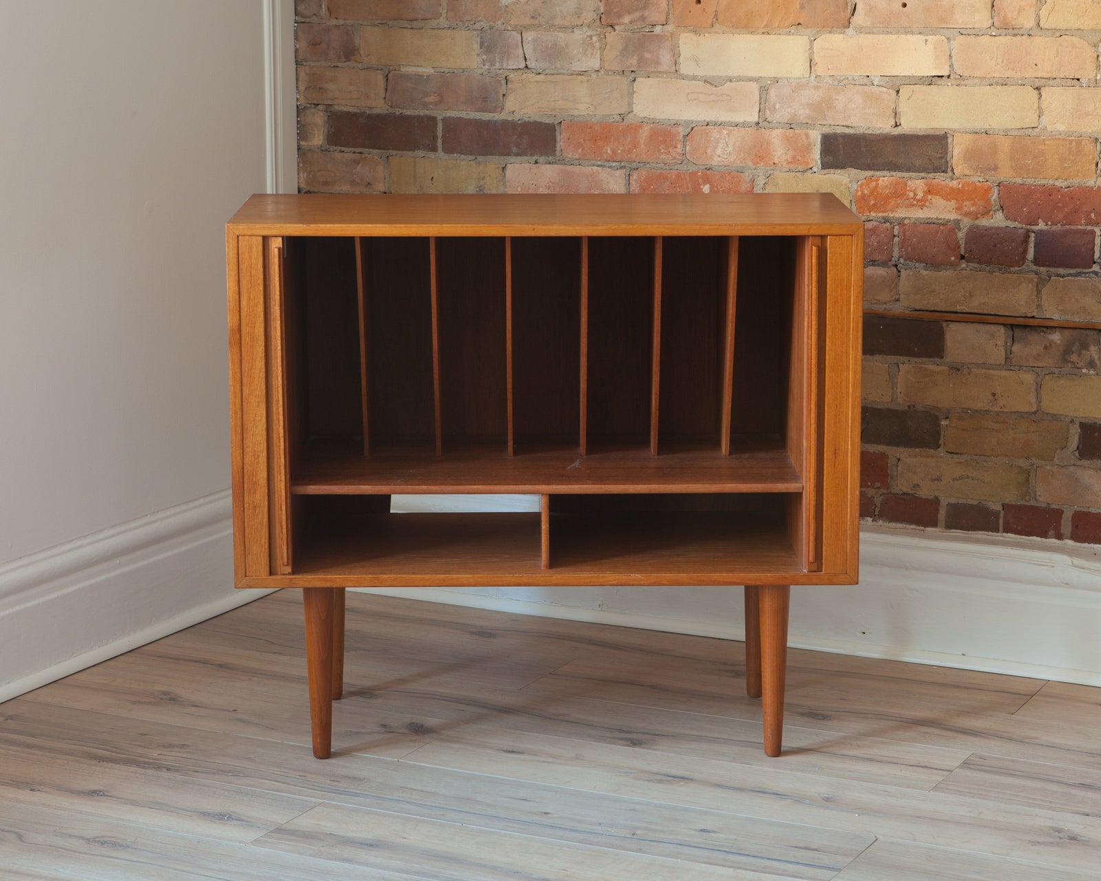 Tambour Door Record Cabinet by Kai Kristiansen
