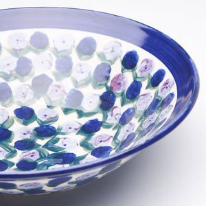 Floral Ceramic Bowl by Cynthia Cupples