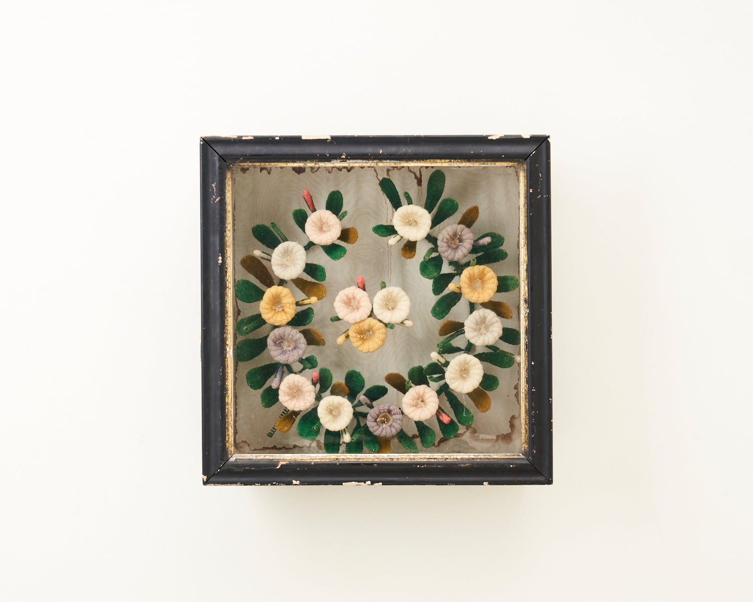 Victorian Floral Wool Wreath